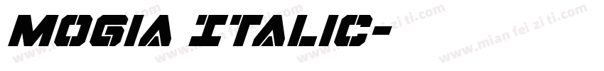 Mogia Italic字体转换